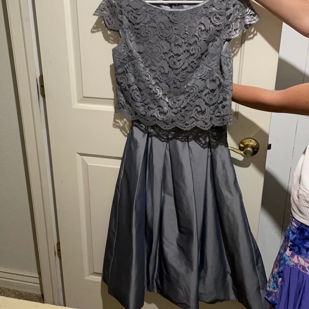 Two piece top and skirt set